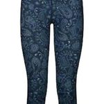Sweaty Betty Zero Gravity Blue Leggings Paisley Compression High Rise Size XS Photo 0
