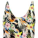 Old Navy  One Piece Swimsuit Size XL Scoop Neck High Leg Tropical Floral Print Photo 4