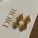 Christian Dior  vintage colored rhinestone gold tone earrings Photo 8