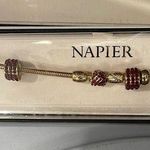 Ruby New Napier Gold &  Crystals Charm Bracelet Photo 0