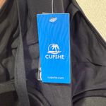 Cupshe Black Slim & Sculpt One Piece Swimsuit Medium Twist Front NEW Photo 5