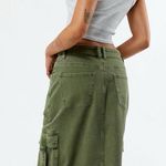 PacSun  Olive Green Cargo Midi Skirt XS Photo 1