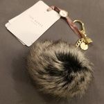 Ted Baker ππ Ren Faux Fur Handbag Charm ~ Mink NWT Photo 5