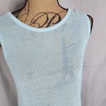 WD•NY WD.NY Size Small Green Mesh Knit Sheer Beach Cover Up Tank Top Beach Tunic EUC Photo 3
