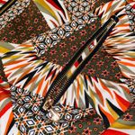 Geometric Bomber Jacket sz XL NWOT Brown Photo 4