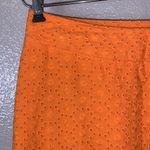 Downeast  orange cotton lace office midi pencil skirt Photo 4