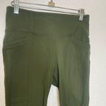 Athleta  Green Stretch Leggings Pockets EUC Sz Sm Nylon Spandex Casual Fitted Photo 1