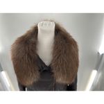 Brunello Cucinelli  Coat Jacket Women’s Size 42 Puffer Down Fox Fur Collar Luxury Photo 5