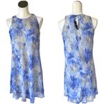 NWT Lauren Ralph Lauren Lavender Floral Mini Chiffon Dress SZ Photo 2