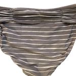 Garnet Hill Womens Ruched Lined Bikini Bottom Gray Striped Size 02 Photo 3