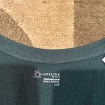 Aerie NWT Offline by Real Good Seamless Crop Top Ribbed Dark Green Size Small Photo 1