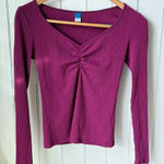 Old Navy  Women's Ruched V-Neck Long Sleeve Top Photo 0