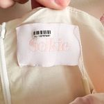 New Selkie Puff Sleeve Organza Floral Dress Size S Pink Photo 7