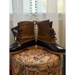 totes Waterproof Shell Brown Black Duck Boots Womens Lace Up Comfort boho Y2K Size 7 Photo 7