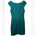 Adrianna Papell Split Neck Side Ruch Lace Dress Photo 1