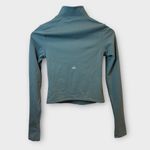 Alo Yoga SoftSculpt Precision ¼ Zip Long Sleeve – Size S (Olive Green) Photo 2