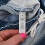 Aerie Womens M Denim Jean Patchwork Pull On Drawstring Cutoff Shorts Photo 8