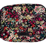 Vera Bradley Cord Organizer “Itsy Ditsy” Floral Pattern Black Red Retired Photo 0