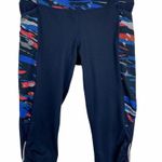 Athleta Be Free Capri Crop Pants Spliced Fire Photo 2