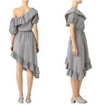 Love Shack Fancy  Gingham Asymmetrical Ruffled Sundress Photo 1