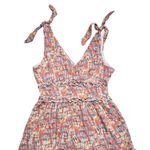 Gypsies & Moondust Boho Mini Dress Small Sleeveless V Neck Tie Shoulder Rayon Photo 1