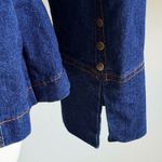 Ashley Stewart  Denim Jean Jacket Size 12 Peplum Gold Hardware Accents Photo 5