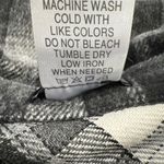 Black & White Plaid Flannel Shacket Heavy Weight Shirt Size 16 Photo 6