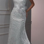 Elegant Maggie Sottero Lorie Strapless Lace Wedding Gown! White Size 8 Photo 0