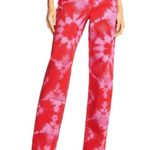 Ambiance Apparel I.AM.GIA Balin Tie-Dye Red/Pink Straight Leg Jeans  Photo 0