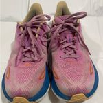Hoka  Women's Pink and Blue Athletic Shoes Size 6.5D Photo 2