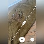 J.Crew  Blouse Silk Blend Size 12 Tall Olive Green Workwear Chic minimalist Photo 3