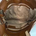 Michael Kors  Bedford Leather Purse in Brown w/ Tan Straps Photo 6