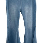 Halara  Womens Bell Bottom Stretch Pull On Flare Jeans Light Wash XL Photo 0