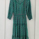 Matilda Jane  Brilliant Daydream Age of Aquarius Midi Dress Smocked Floral Size S Photo 2