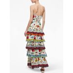 Alice + Olivia  Valencia Floral Print Cotton Tiered Maxi Dress Size 0 Photo 1