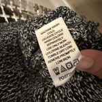 Woman Within  Black and White Knit Cardigan Photo 7