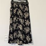 Options by Madison’s Long Black Skirt with Cream Paisley Boho Style Size L Rayon Size L Photo 4