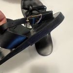 Ancient Greek Sandals Alethea Black 38 $250 hand made Greece Size 7.5 Photo 5