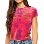 Free People Bright Eyes Tie Dye Tee Sz L Photo 0