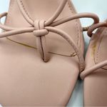 Wild Pair ankle wrap clear wedge heel strappy pink sandals women Size 6 1/2M Photo 9