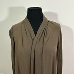 Lululemon  Draped Open Front Cardigan Wrap in‎ Olive Brown Womens Photo 3