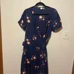 Roxy  Monument View blue pink floral wrap dress Size‎ 10 Photo 3
