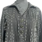 Habitat  Size Small  Top Blouse Button Down Boho Art to Wear Lagenlook Photo 1