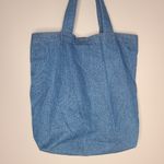 Baggu Vintage Blue Denim Jean Tote Shoulder Bag Route 66 Made in USA Photo 3