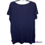 Next  Navy Sparkle V-Neck Short Sleeve Top Size 20 Photo 1