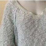 Free People mint green song bird textured oversized boucle sweater size small Photo 6
