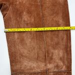 Arden B . Suede Leather Split Flare Pants Whipstitch Details Boho Y2K Photo 5