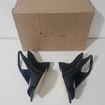 Anthropologie  Wedge Slingback Heels - Black/Noir - Women's Size 9.5 - OB1954620 Photo 2