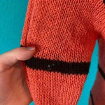 Love by Design  orange sweater in size small Photo 2