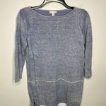 Pure Jill by J. Jill linen Blend top size XS petite Blue Photo 0